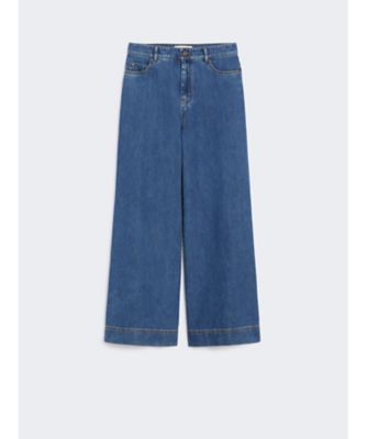 【新品同様】マックスマーラウィークエンド　ワイドデニムパンツ　ハイウエスト　白 ウィークエンド マックスマーラ Weekend Max Mara WEEKEND MAX