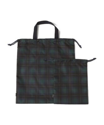 ＜SHIPS (Baby&Kids)＞オリジナル　タータンチェック　巾着　バッグ　２点セット　５１９ー５０ー０１１１