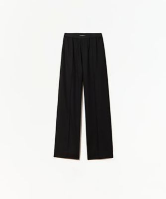 ＜PLAN C (Women)＞ウーステッド　エラスティックウエストバンドパンツ　５２．ＰＮＣＡＢ０３ＢＵ８ＴＷ０４４