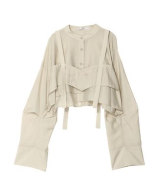 UN3D. BUSTIER LAYERED SHORT SH
