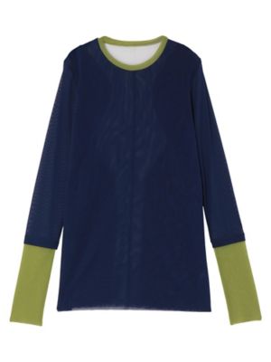 予約商品】WAVE LINE SHEER TOP