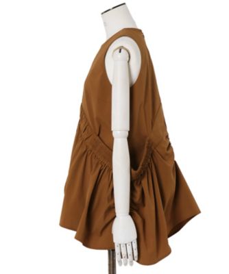 【予約商品】ＲＯＵＮＤ　ＧＡＴＨＥＲ　ＴＯＰ／セットアップ着用可能　＊５２２５４０４００２０１