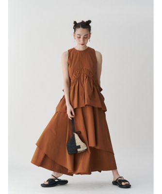 【予約商品】ＲＯＵＮＤ　ＧＡＴＨＥＲ　ＴＯＰ／セットアップ着用可能　＊５２２５４０４００２０１