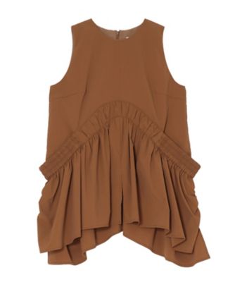 【予約商品】ＲＯＵＮＤ　ＧＡＴＨＥＲ　ＴＯＰ／セットアップ着用可能　＊５２２５４０４００２０１