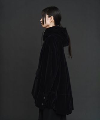 ＜UN3D.＞【予約販売】ＶＥＬＶＥＴ　ＨＥＭ　ＧＡＴＨＥＲ　ＨＯＯＤ　ＣＴ　セットアップ着用可能　＊５２２５５０００１１０１