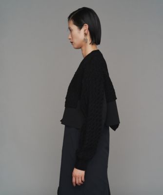 ＜UN3D.＞【予約販売】ＣＡＢＬＥ　ＬＡＹＥＲ　ＳＨＯＲＴ　ＫＮＩＴ　ＴＯＰ　＊５２２５６２６００１０１