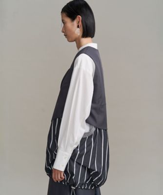 ＜UN3D.＞【予約販売】ＷＡＶＥ　ＡＳＹＭＭＥＴＲＹ　ＶＥＳＴ　セットアップ着用可能　＊５２２６１０４０１４０１