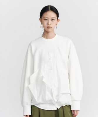 un3d. 新品　FLEECE DOCKING LAYERED TOP 予約販売】DECONSTRUCTION DOCKING TOP