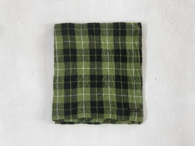 ＜R & D.M.Co-/OLDMAN’S TAILOR＞ＬＩＮＥＮ　ＣＨＥＣＫ　ＳＴＯＬＥ