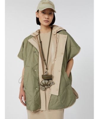 【新品未使用】Max Mara マックスマーラ　リバーシブルケープ　F Max Mara - マックスマーラ Max Mara ケープの通販 by KOMEHYO