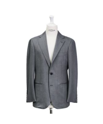 極美品　RING JACKET スラックス グレー タグ付き スーパー170's シャークスキン ライトグレースーツ