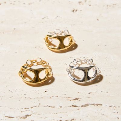 ＜Soierie (Women) ＞Ｆｉｂｕｌａ　ｃｈａｉｎ　ｒｉｎｇ（Ｌｓｉｚｅ）　５３０－０２２