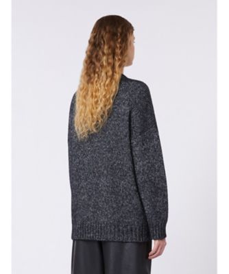 フレット モヘヤ ブレンド オーバーサイズ ニット