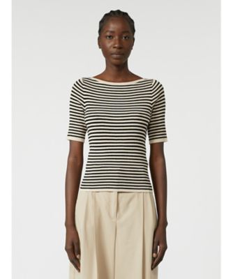 ＜Weekend Max Mara (Women) ＞ヴァゼル　ボーダーニットＴシャツ　５３６６０５５１０６