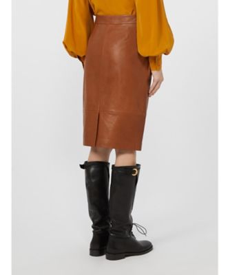 パパイレ ナッパレザースカート 5406015606 | Weekend