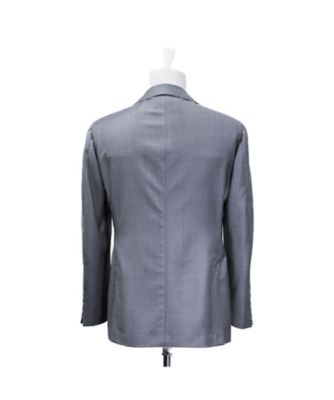 エクストラファインメリノウール ライトグレースーツ