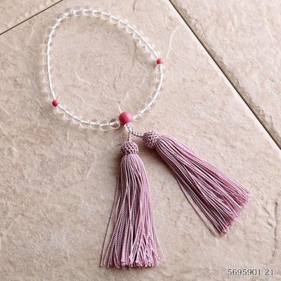＜PETITSOIR (Women)＞念珠　バラ貴石入