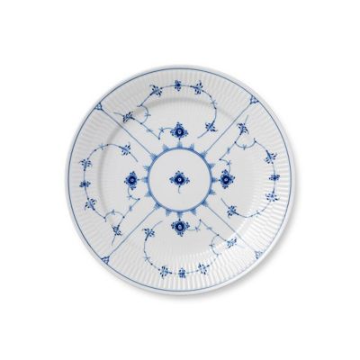 ＜ROYAL COPENHAGEN＞ブルーフルーテッド　プレイン　プレート２７ｃｍ