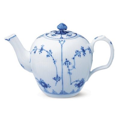 ＜ROYAL COPENHAGEN＞ブルーフルーテッド　プレイン　ミニティーポット