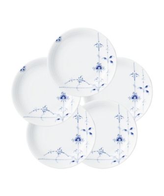 ＜ROYAL COPENHAGEN＞ブルーパルメッテ　プレート５枚セット