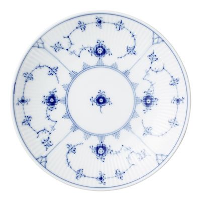 ＜ROYAL COPENHAGEN＞ブルーフルーテッド　プレイン　クーププレート１５ｃｍ