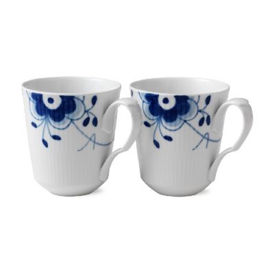 ＜ROYAL COPENHAGEN＞ブルーフルーテッド　メガ　マグペアＬ　３８０ｍｌ
