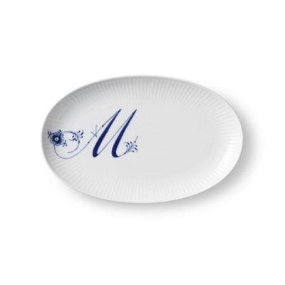 ＜ROYAL COPENHAGEN＞アルファベットコレクション　アルファベット　オーバルディッシュ　Ｍ