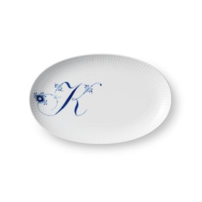 ROYAL COPENHAGEN/ロイヤル コペンハーゲン アルファベットコレクション　アルファベット　オーバルディッシュ　Ｋ
