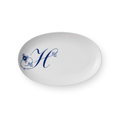 ROYAL COPENHAGEN/ロイヤル コペンハーゲン アルファベットコレクション　アルファベット　オーバルディッシュ　Ｈ