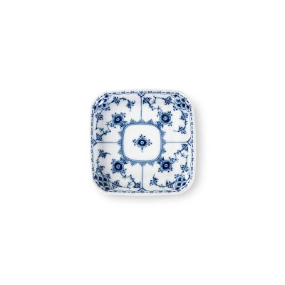 ROYAL COPENHAGEN/ロイヤル コペンハーゲン ブルーフルーテッド　ハーフレース　スモールスクエアディッシュ