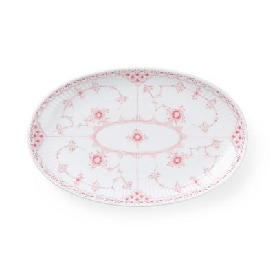 ＜ROYAL COPENHAGEN＞コーラルフルーテッド　ハーフレース　オーバルディッシュ２３ｃｍ