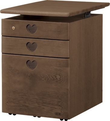 浜本工芸 (Baby & Kids)/ハマモトコウゲイ No.57 ワゴン 昇降袖A カフェオーク 机・デスク【三越伊勢丹/公式】