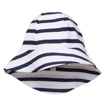 ＜Petit Crabe (Baby&Kids)＞帽子　ストライプ白