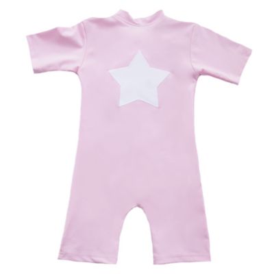 ＜Petit Crabe (Baby&Kids)＞半袖スイムスーツ　スター　ピンク