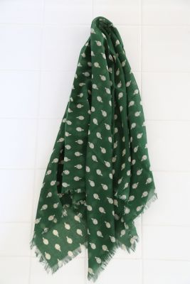 ＜R & D.M.Co-/OLDMAN’S TAILOR (Women)＞ショール　ＡＲＴＩＣＨＯＫＥ　ＧＡＵＺＥ　ＳＨＡＷＬ