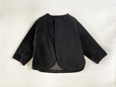 ＜R & D.M.Co-/OLDMAN’S TAILOR＞ＬＩＧＨＴ　ＭＯＬＥ　ＳＫＩＮ　ＴＲＩＭＭＩＮＧ　ＪＡＣＫＥＴ