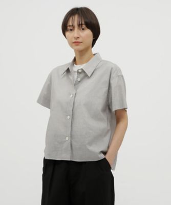 MARGARET HOWELL (Women)/マーガレット・ハウエル シャツ HAIRLINE STRIPE COTTON LINEN 5785152008