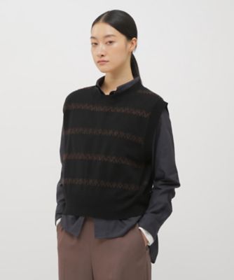 マーガレットハウエル ウールカシミヤ ニット ニット WOOL ALPACA FAIRISLE