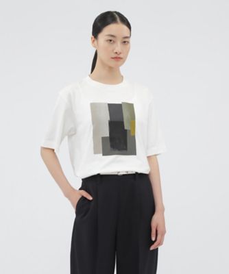 ＜MARGARET HOWELL (Women)＞カットソー　ＣＯＬＬＡＧＥ　ＰＲＩＮＴ　ＣＯＴＴＯＮ　ＪＥＲＳＥＹ　５７８５２６８２０１