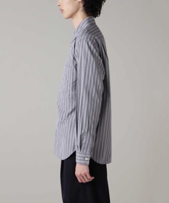 シャツ ＢＯＬＤ ＳＴＲＩＰＥ ＣＯＴＴＯＮ ＰＯＰＬＩＮ