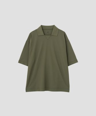 JOHN SMEDLEY コットン スキッパーニットポロシャツ