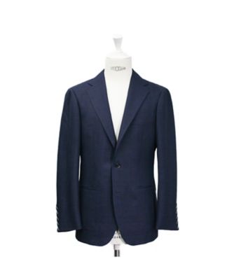 ウール×シルク ネイビースーツ RT026S57X | RING JACKET (Men
