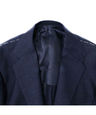 ウール×シルク ネイビースーツ RT026S57X | RING JACKET (Men