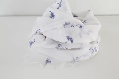 ＜R & D.M.Co-/OLDMAN’S TAILOR＞ショール　ＯＬＤ　ＥＮＧＬＡＮＤ　ＧＡＵＺＥ　ＳＨＡＷＬ