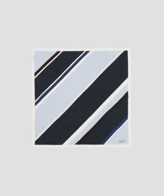 MARGARET HOWELL (Women)/マーガレット・ハウエル ハンキー STRIPE LINEN HANKY 5895281203 ブルー(110) ハンカチ【三越伊勢丹/公式】