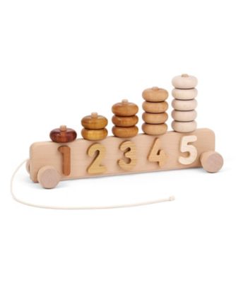 ＜BORNELUND (Baby&Kids)＞【受注商品】ナンバープルトーイ（ナチュラル）　ＢＡＪ３２７２０