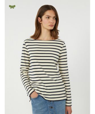 ＜Weekend Max Mara (Women) ＞エラズモ　ストライプ　コットン　Ｔシャツ　５９４１０２６１０６