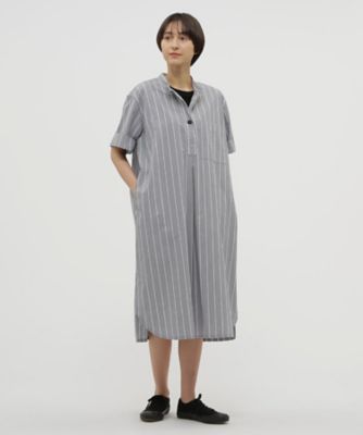 MARGARET HOWELL (Women)/マーガレット・ハウエル ワンピース　ＥＮＤ　ＯＮ　ＥＮＤ　ＳＴＲＩＰＥ　ＣＯＴＴＯＮ　５９５５１５７５０８