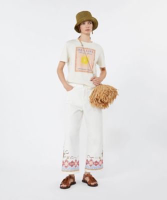 マックスマーラ コットン ジャージー トップ ベージュ Max Mara（マックスマーラ） S Max Mara エス カットソー トップス