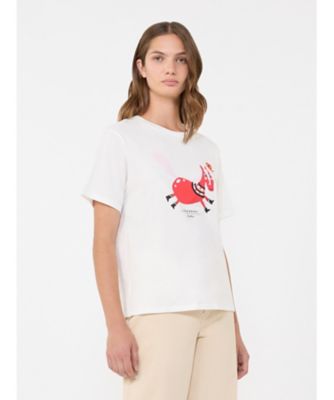 ウエスト ピュア コットン ジャージー Tシャツ 5971046106